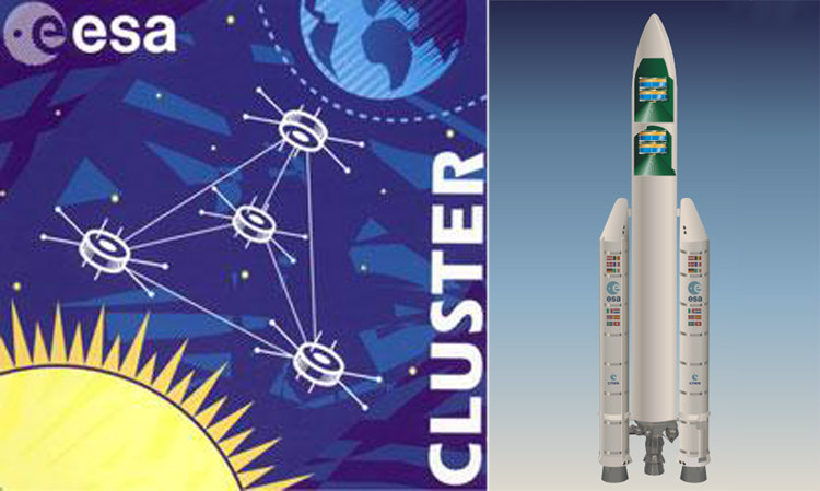 Cluster Insigna and Ariane 5 with Cluster Cluster Insigna and Ariane 5 with Cluster